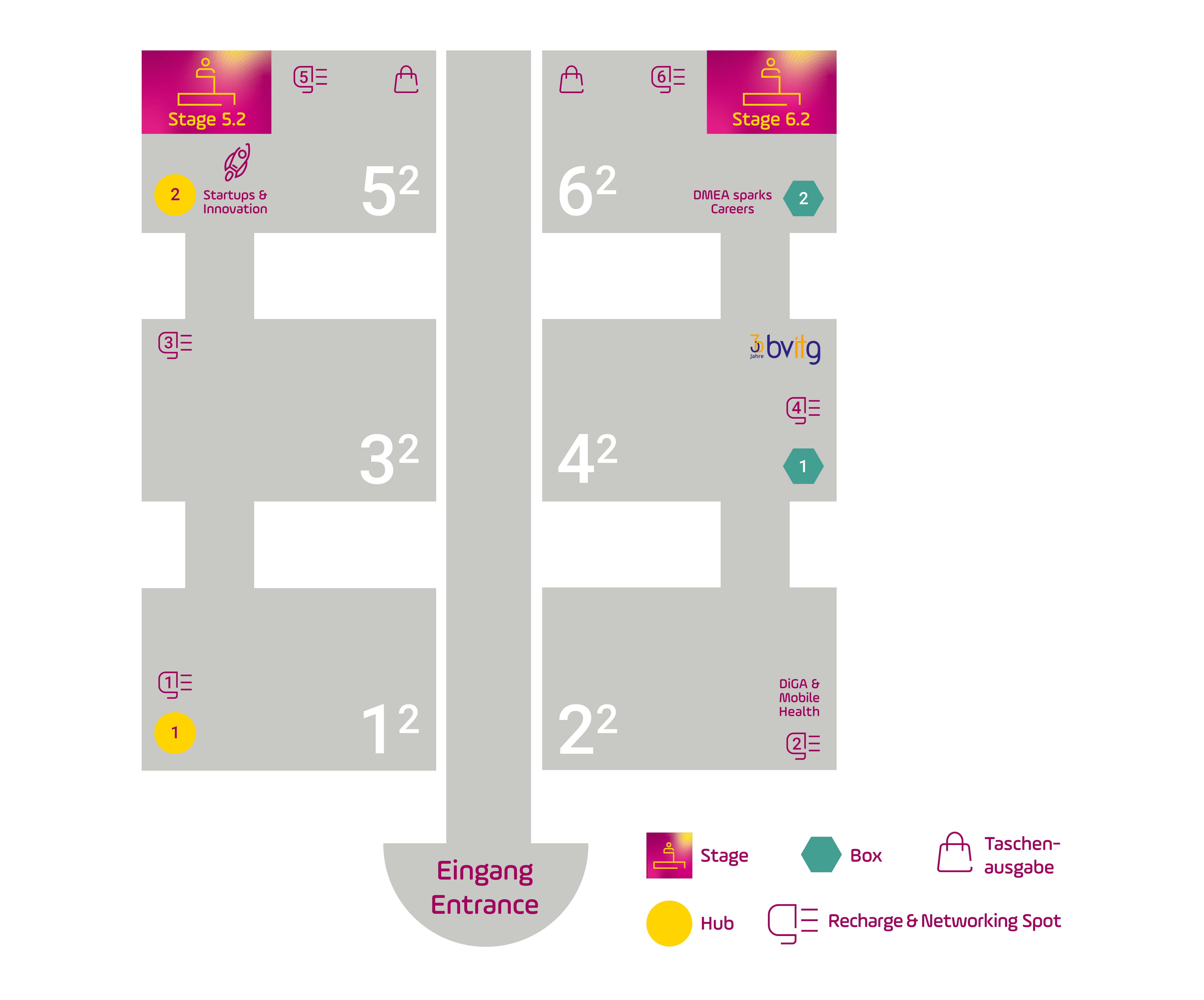 DMEA Hallenplan 2025