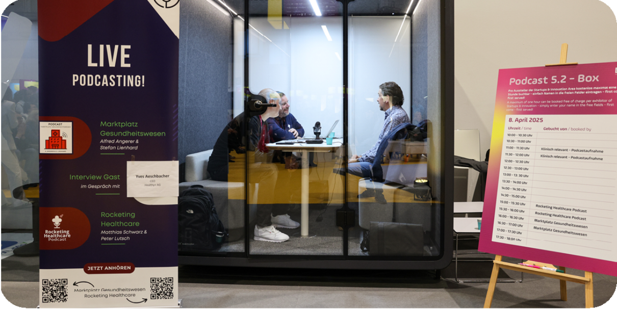Podcast Box an der Startuparea
