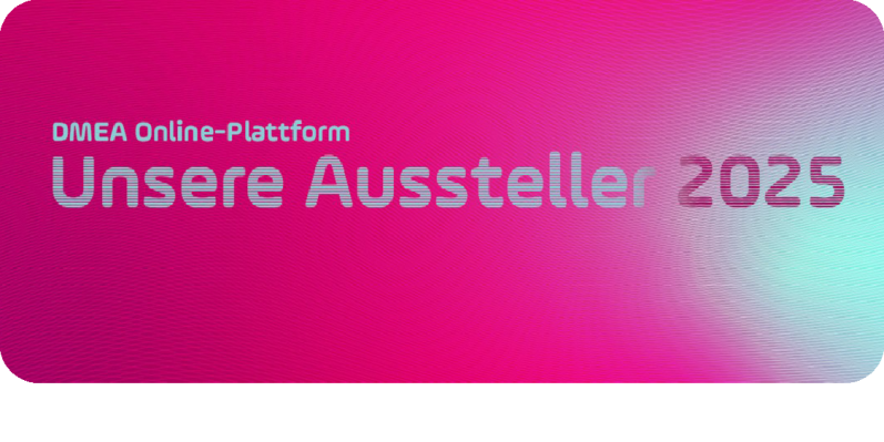 Text auf lila HIntergrund: Unsere Aussteller 2025