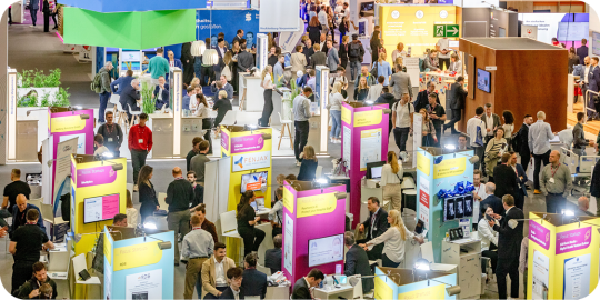 totale mit Startupständen