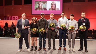 Die Gewinner des DMEA-Nachwuchspreises.