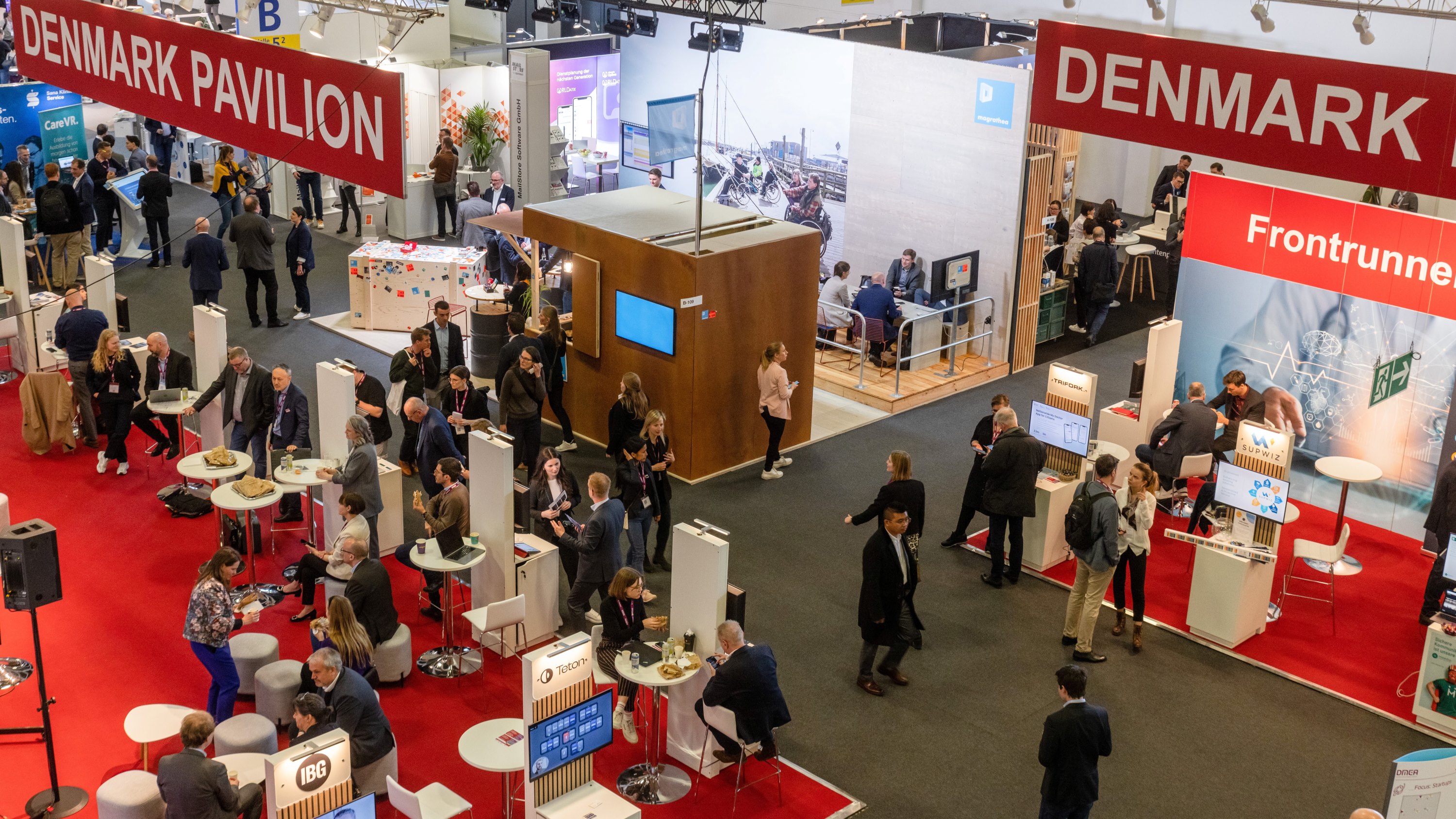 Bird’s eye view of the Danish pavilion.