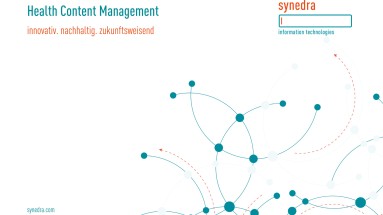 Das Bild zeigt eine Grafik unter dem Motto: Health Content Management.